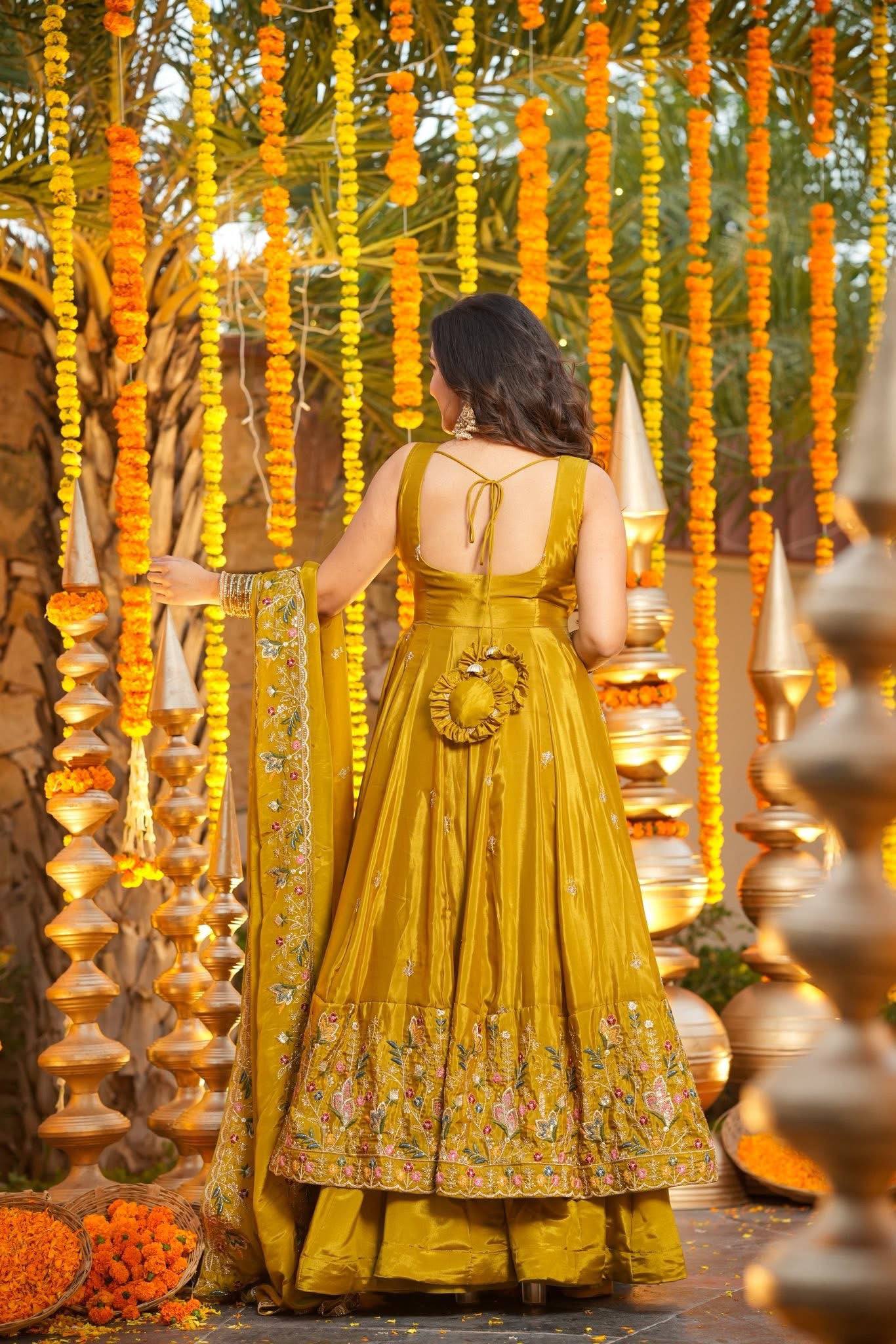 LadyVastara Royal Look Natural Crepe Silk Anarkali Suit