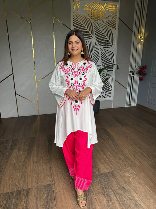 Lady Vastara Graceful Embroidery Crap Fabric Comfort Wear