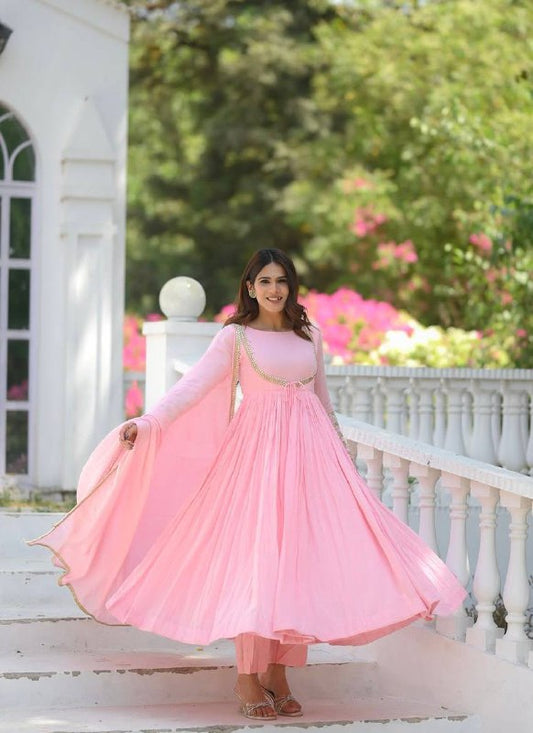 LadyVastara Festive Special Designer Anarkali with Elegant Dupatta