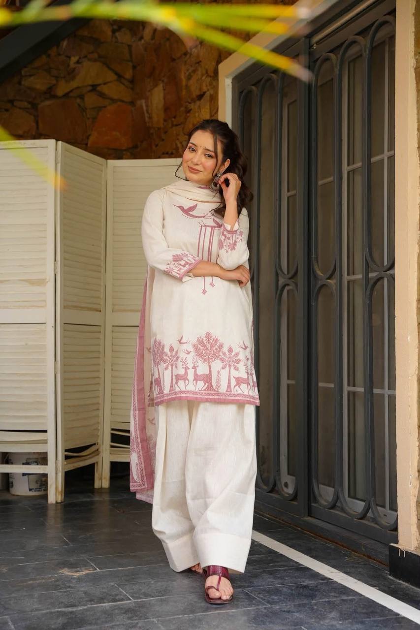 LadyVastara Premium Cambric Cotton Ethnic Kurta Set for Women