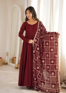 LadyVastara Premium Full Flare Anarkali Suit Set for Women