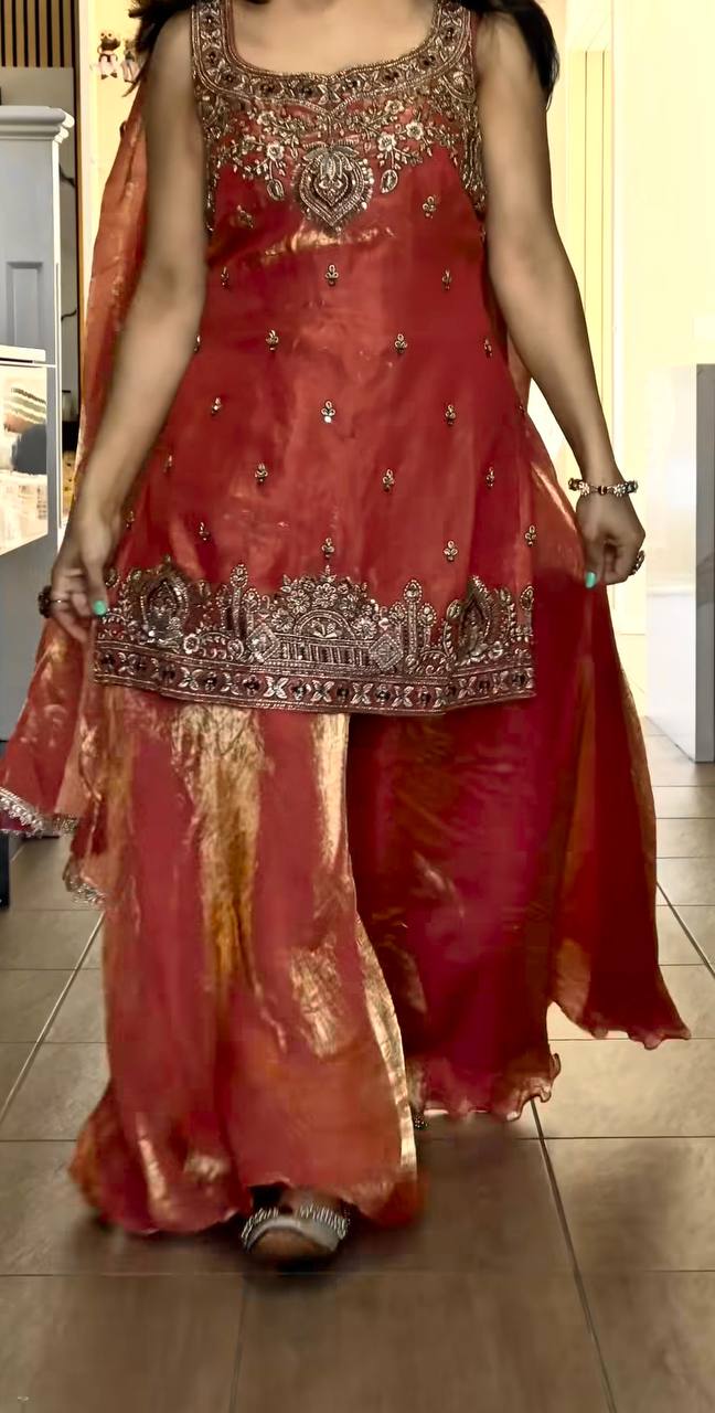 LadyVastara Heavy Handwork Silk Suit – Festive Special