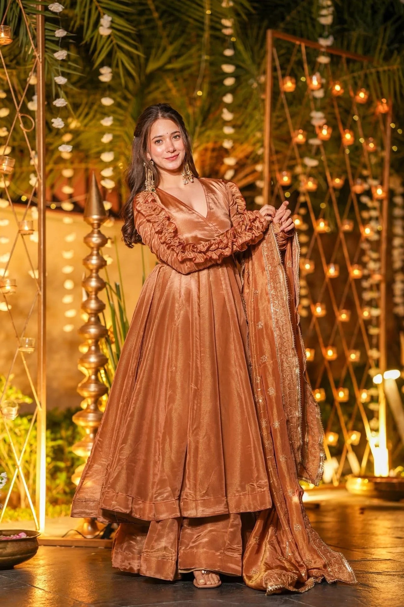 LadyVastara Luxury Embroidered Anarkali with Designer Dupatta