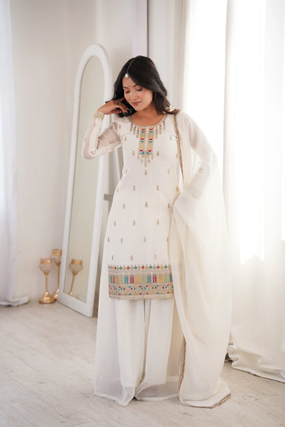 LadyVastara Premium Soft Crunchy Silk Wedding Wear Sharara Set