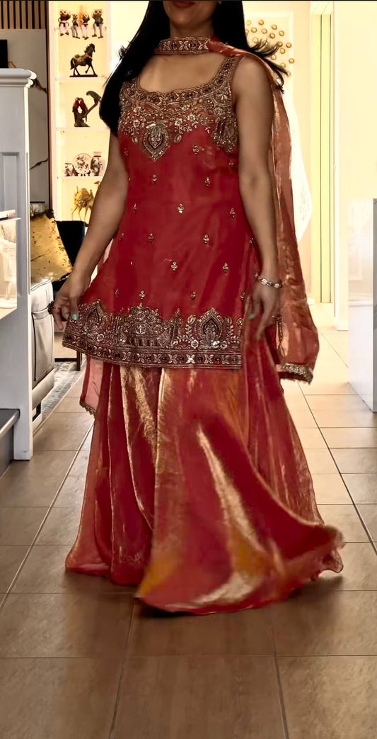 LadyVastara Heavy Handwork Silk Suit – Festive Special