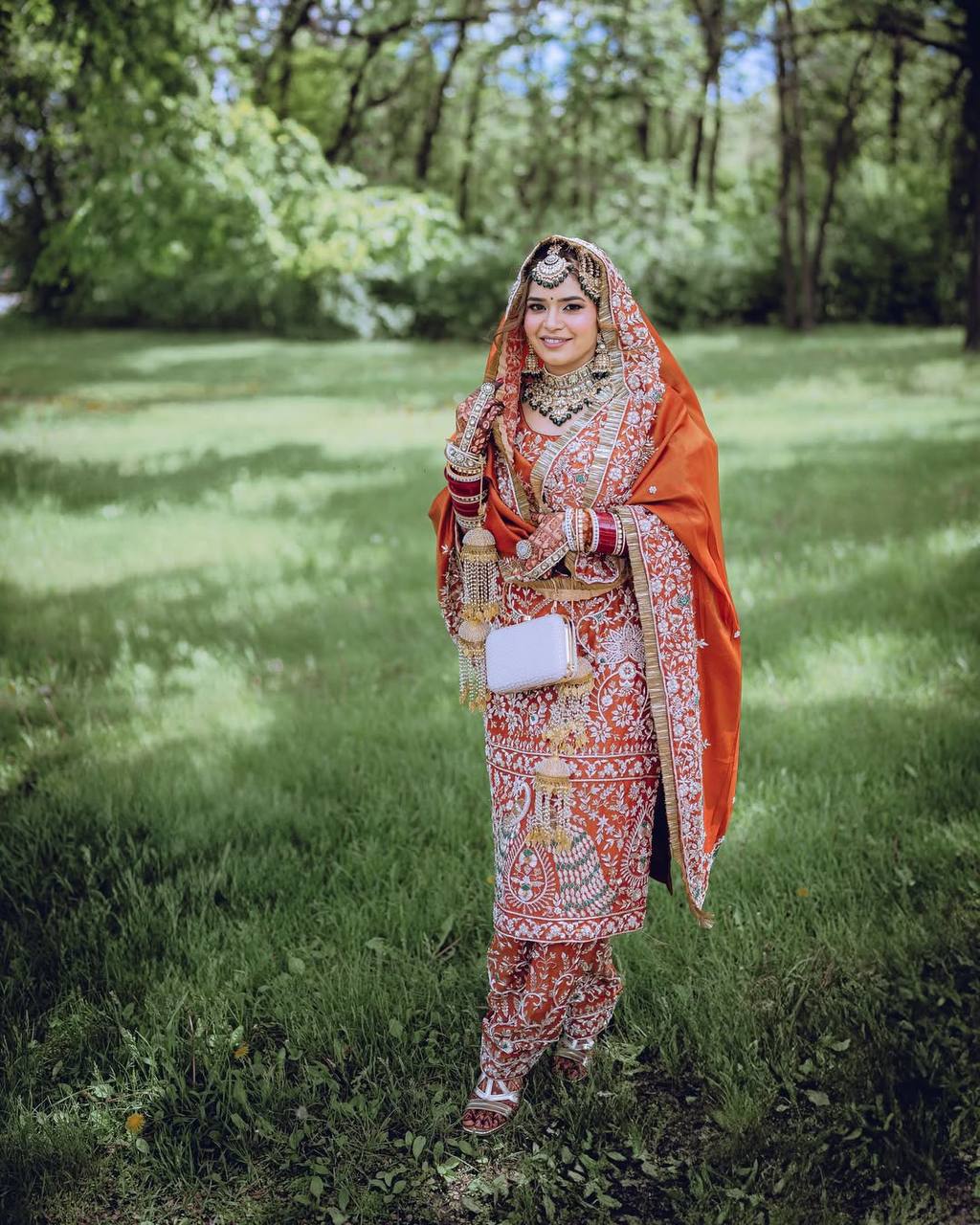 LadyVastara Designer Crepe Silk Suit with Embroidery Dupatta