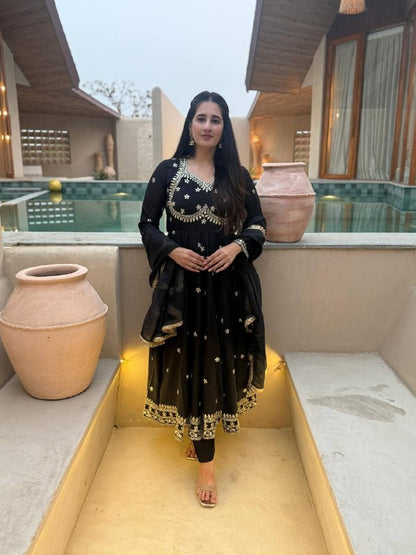LadyVastara New Arrival Fancy Anarkali Suit with Heavy Flair & Embroidery Work