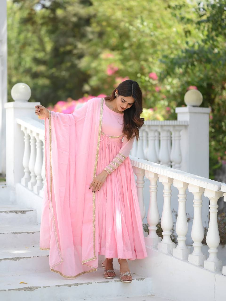 LadyVastara Festive Special Designer Anarkali with Elegant Dupatta