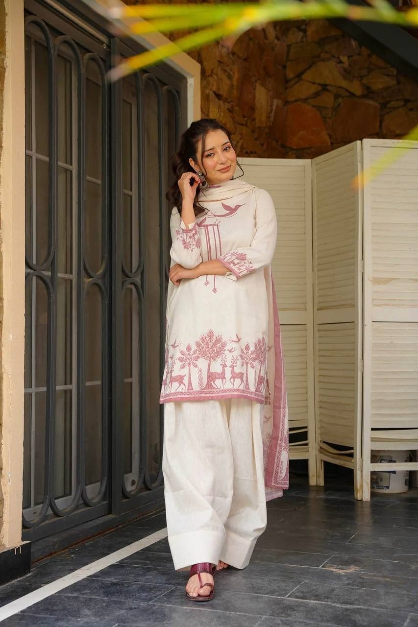 LadyVastara Premium Cambric Cotton Ethnic Kurta Set for Women