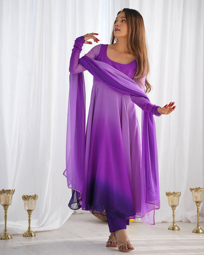 LadyVastara Festive Special Anarkali Suit with Heavy Flare & Soft Dupatta