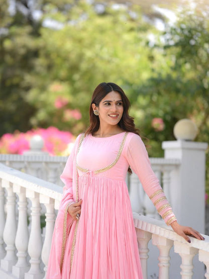 LadyVastara Festive Special Designer Anarkali with Elegant Dupatta
