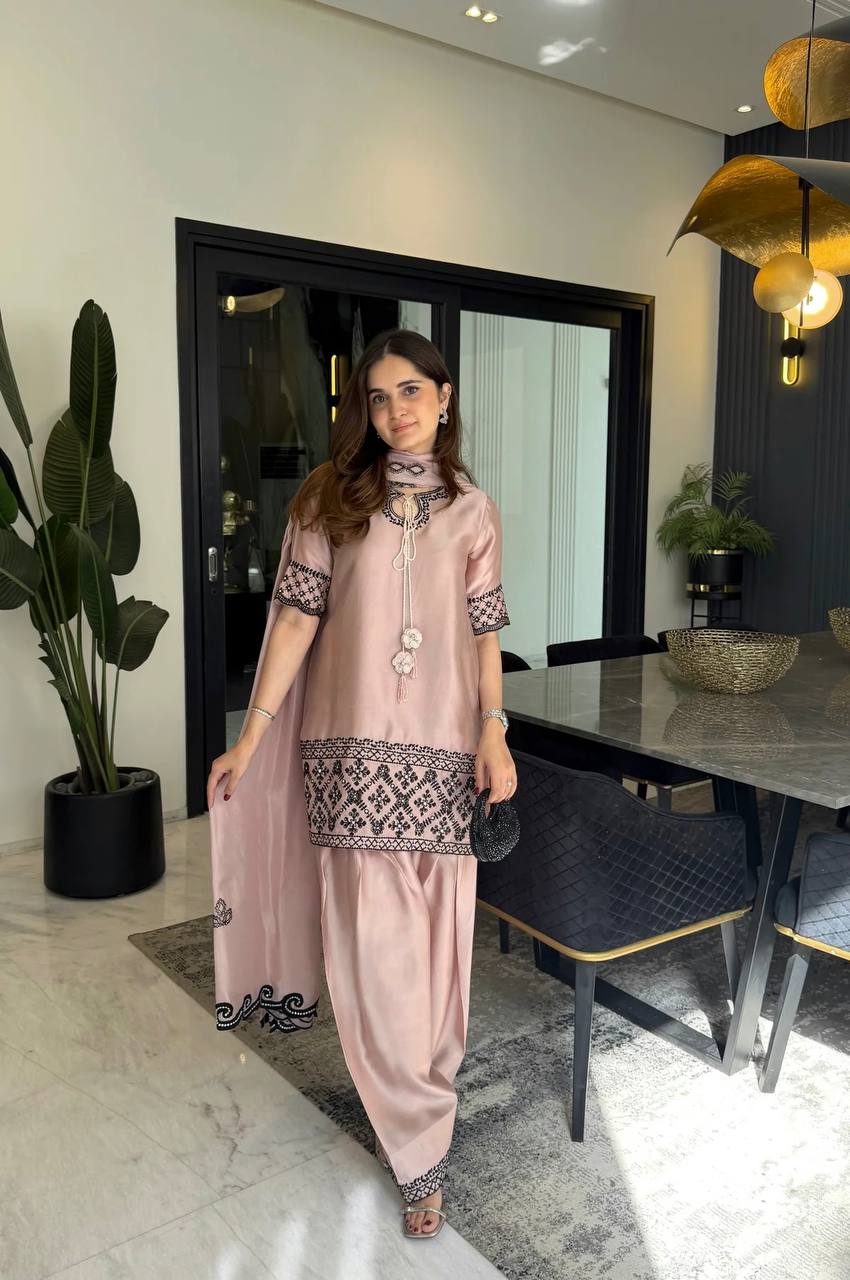 LadyVastara Traditional Farshi Salwar Suit with Rich Embroidery Work