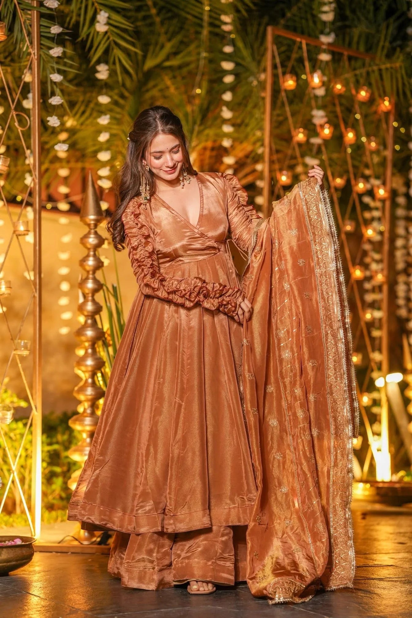 LadyVastara Luxury Embroidered Anarkali with Designer Dupatta