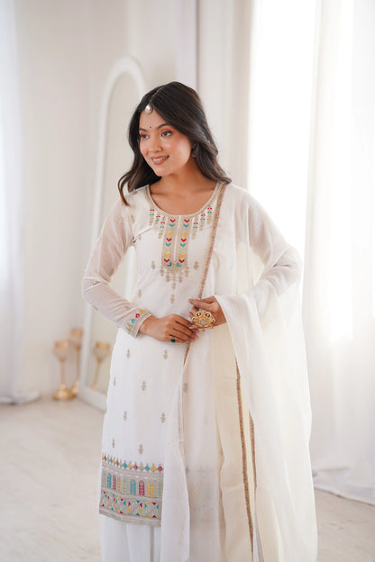 LadyVastara Premium Soft Crunchy Silk Wedding Wear Sharara Set