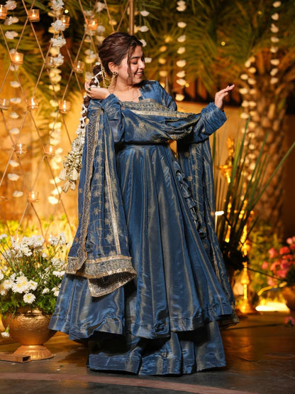 LadyVastara Elegant Festive Wear Anarkali with Plazzo Set