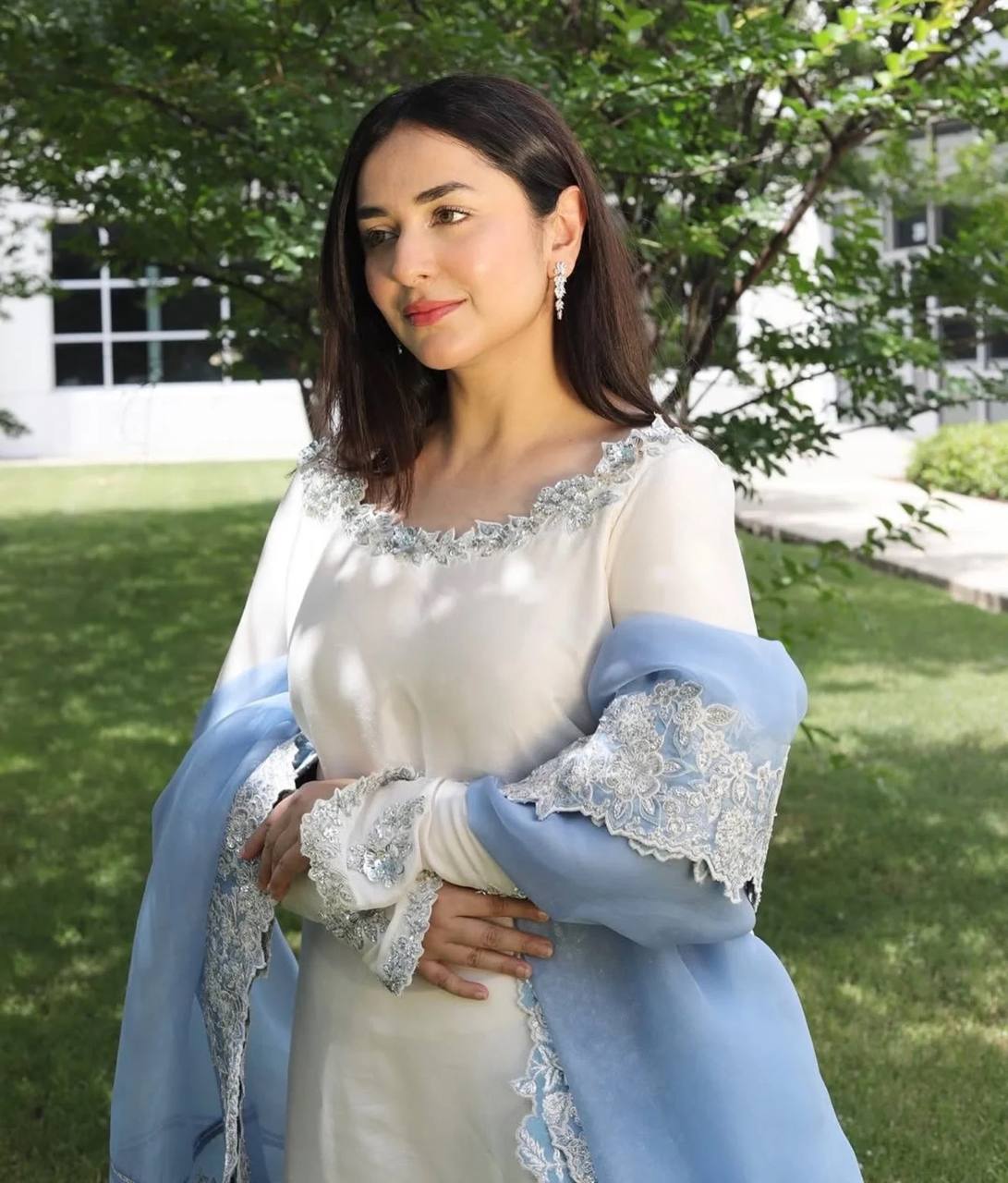 LadyVastara Premium Roman Glass Party Wear Kurta Palazzo Set for Women