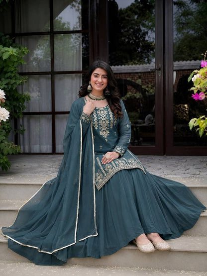 LadyVastara Wedding & Festival Ready Roman Cotton Lehenga Set for Women