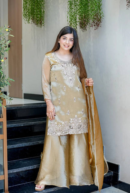 LadyVastara Premium Party Wear Embroidered Suit Set with Dupatta