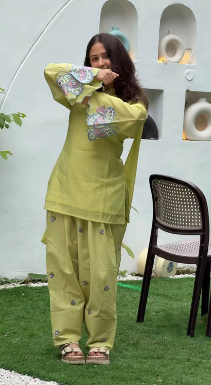 Mal Chanderi Cotton  Farshi Salwar Suit Set