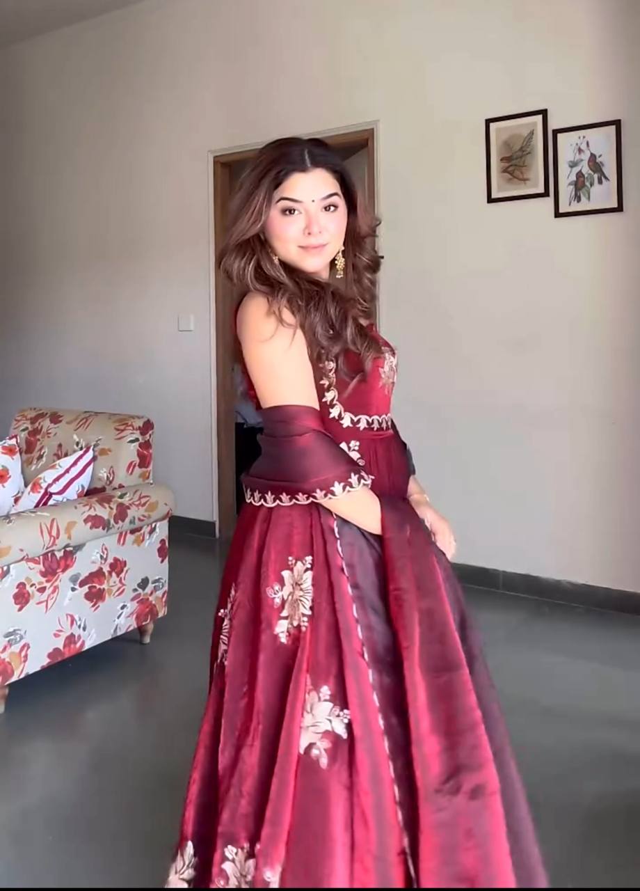 LadyVastara Festive Special Embroidered Anarkali Suit