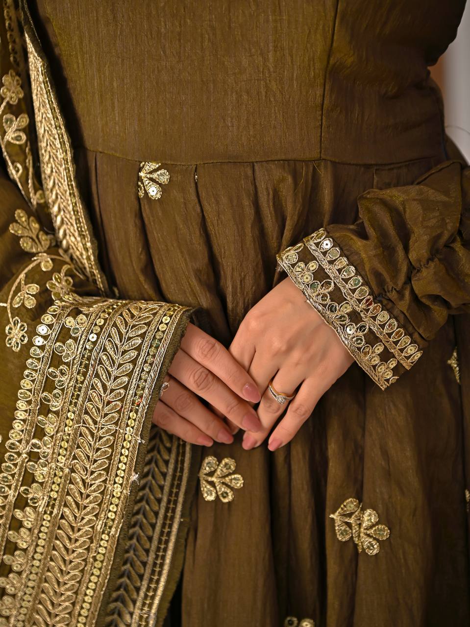 LadyVastara Designer Ethnic Wear Anarkali Suit with Sequence Work & Perfect Fit