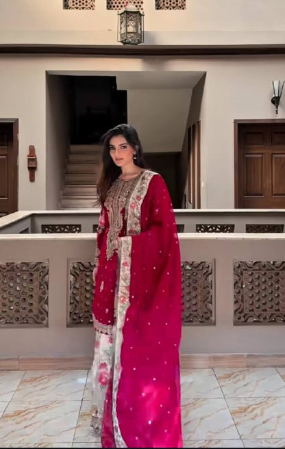 Ladyvastara Premium Embroidered Patiala Suit Set with Dupatta – Ready to Wear Collection