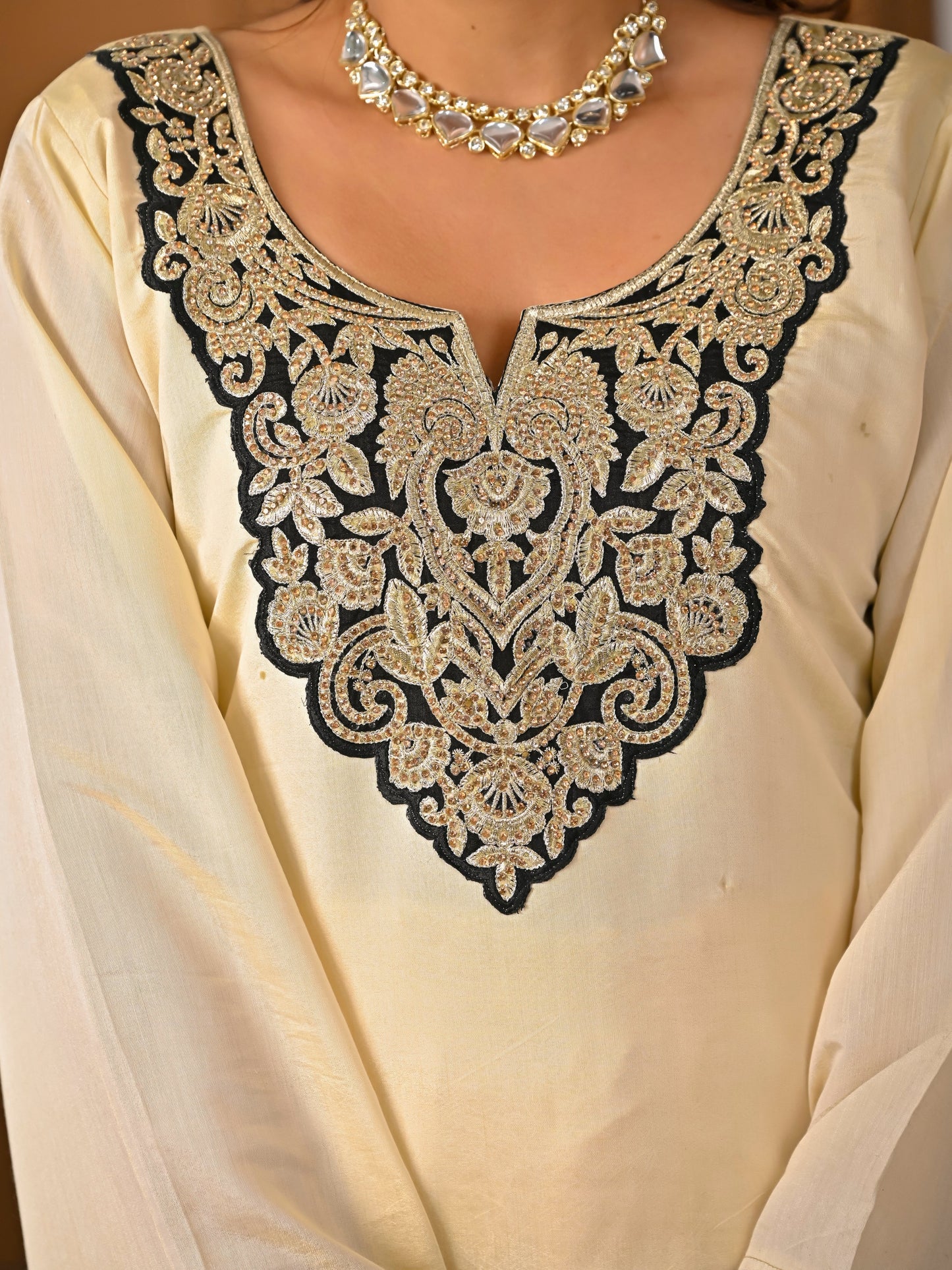 LadyVastara Embroidered Roman Silk Sharara Set with Dupatta | Evening & Party Wear