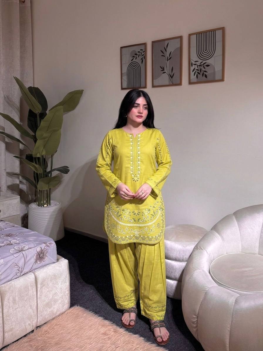 LadyVastara Luxury Festive Roman Silk Farshi Palazzo Set