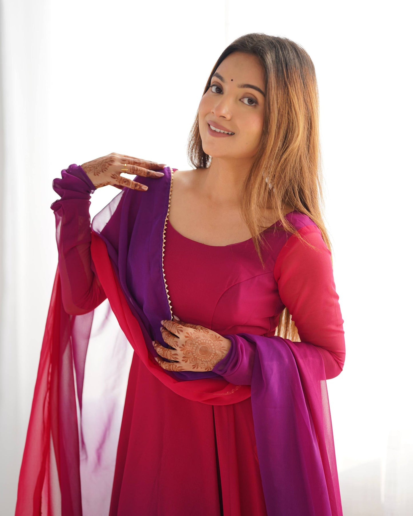 LadyVastara Festive Special Anarkali Suit with Heavy Flare & Soft Dupatta