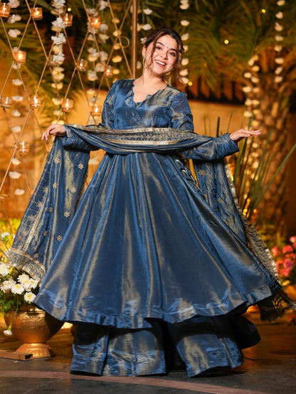Premium heavy silk Anarkali suit