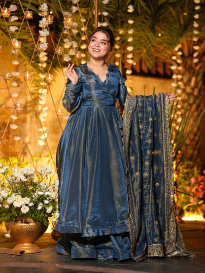 Premium heavy silk Anarkali suit
