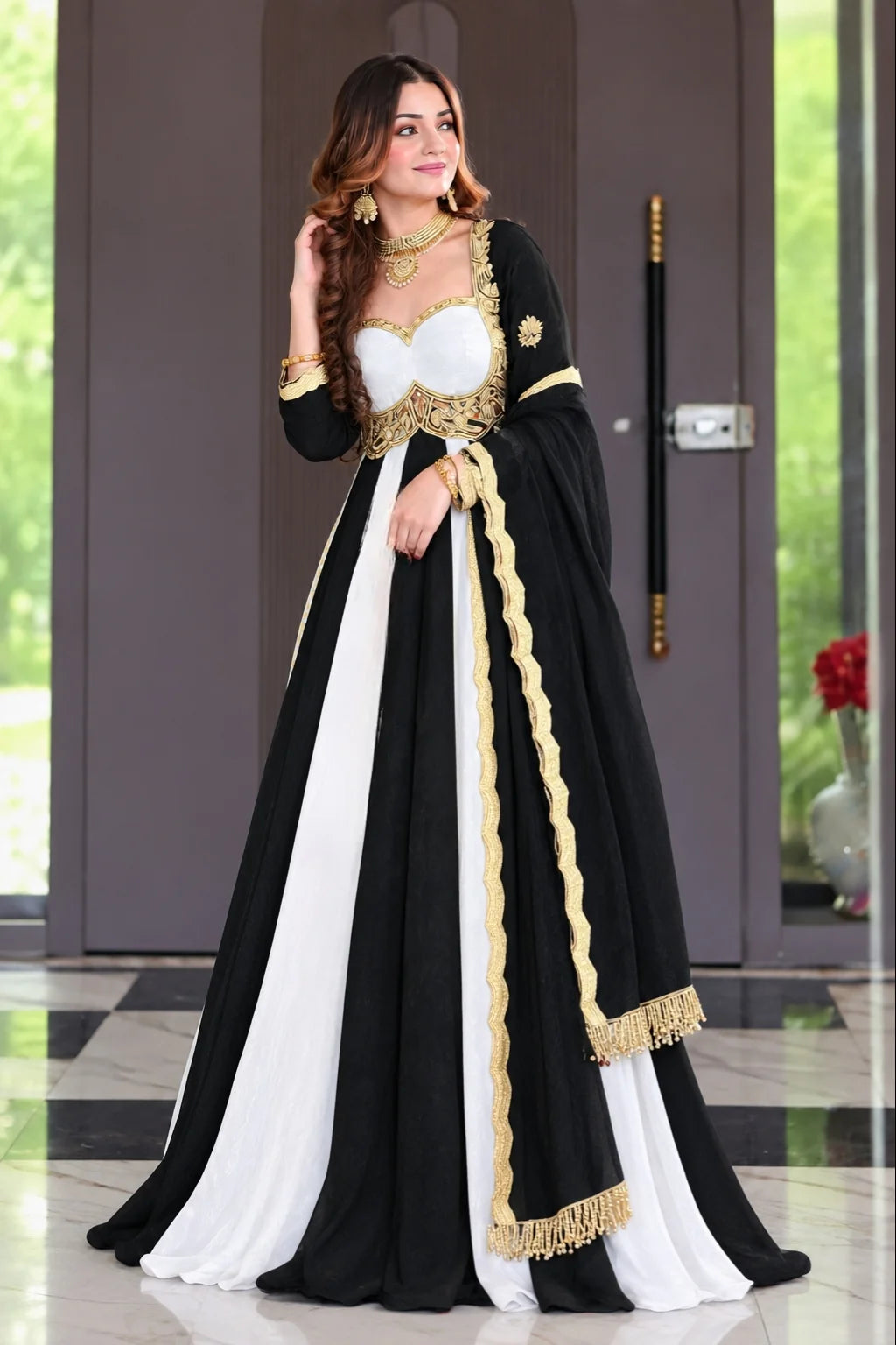 Royal Grace Heavy Fendy Silk Anarkali Suit